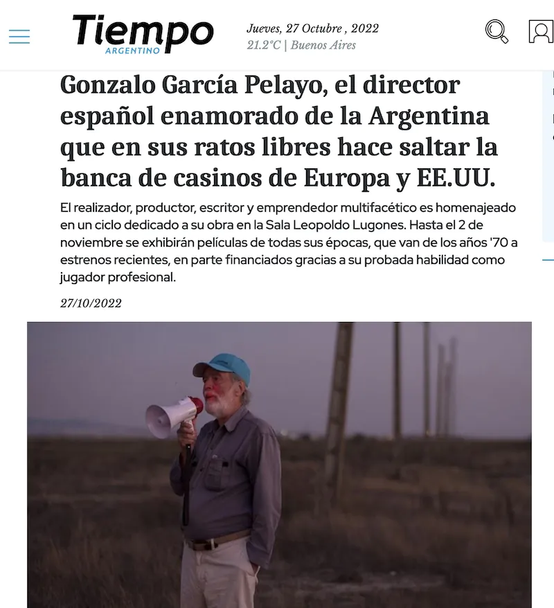 Tiempo Argentina sobre Gonzalo García-Pelayo