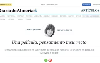 Diario de Almería sobre Pensamiento insurrecto