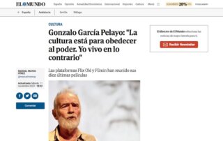 Entrevista en El Mundo Sevilla a Gonzalo García-Pelayo