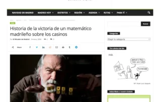 Un exitoso matemático madrileño Gonzalo García-Pelayo