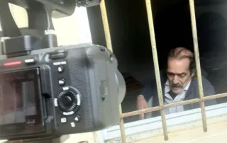 javier García-Pelayo rodaje Lucía Seles "Orgullo del eurobasket"