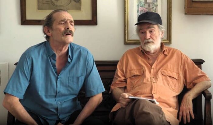 Javier, Iván y Gonzalo García-Pelayo actores en The urgency of death de Lucía Seles